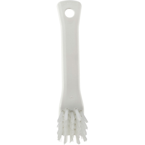 Brush with Scraping Edge, Stiff Bristles, 6" Long, White Dufferin Supply