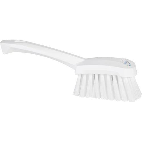Brosse &agrave; r&eacute;curer avec manche court, Soies Doux, Longueur de 10-1/2", Blanc Dufferin Supply