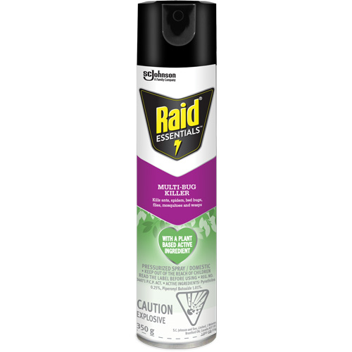 Insecticide polyvalent Essentials Raid, 350 g, Canette a&eacute;rosol Dufferin Supply