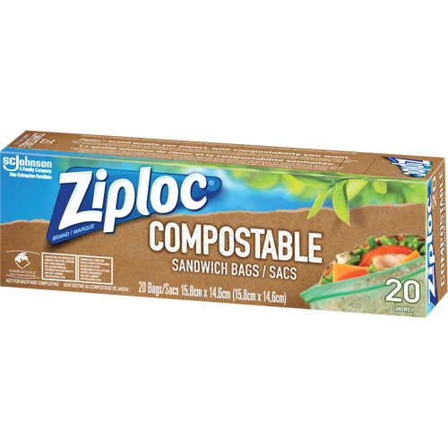 Ziploc&reg; Compostable Sandwich Bags Dufferin Supply