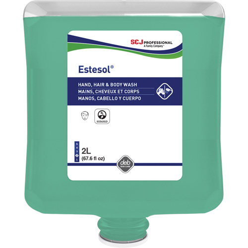 Estesol&reg; Hand, Hair and Body Cleaner, 2 L, Rain Forest, Plastic Cartridge Dufferin Supply