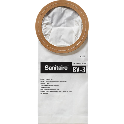 Sac en papier de qualit&eacute; sup&eacute;rieure BV-3 pour aspirateur dorsal Dufferin Supply