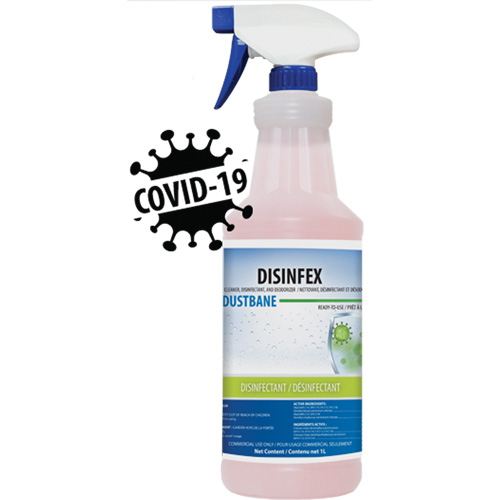 Nettoyant, d&eacute;sinfectant et d&eacute;sodorisant Disinfex, 1 L, Bouteille Dufferin Supply