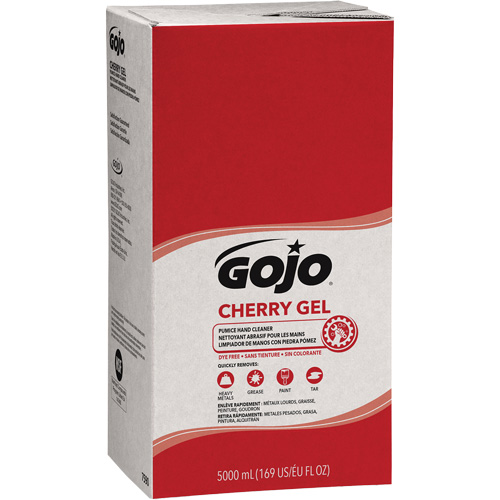 Nettoyant &agrave; mains pour distributeur Pro TDX, Gel/Pierre ponce, 5000 ml, Recharge, Cerise Dufferin Supply