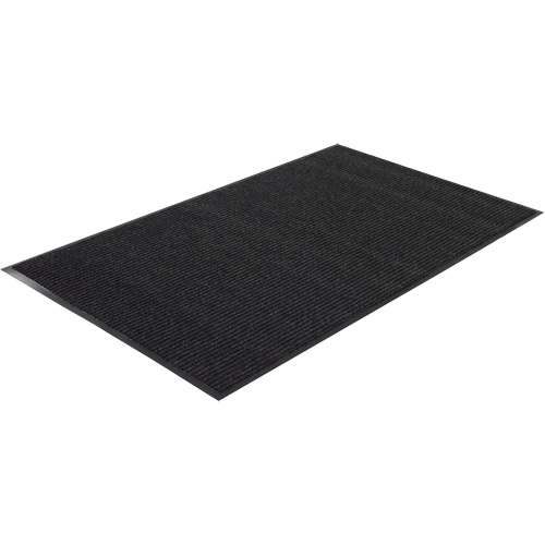 Tapis &agrave; nervures doubles, Essuie-pieds/grattoir, 2' x 3' x 1/4", Charbon Dufferin Supply
