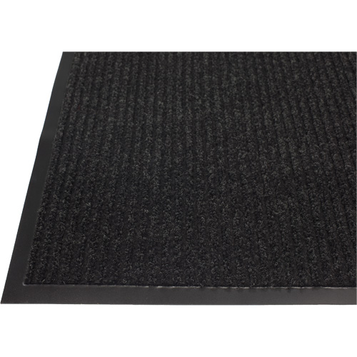 Tapis &agrave; nervures doubles, Essuie-pieds/grattoir, 2' x 3' x 1/4", Charbon Dufferin Supply