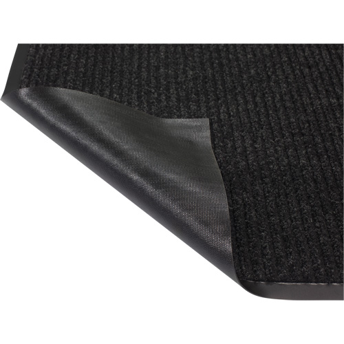 Tapis &agrave; nervures doubles, Essuie-pieds/grattoir, 2' x 3' x 1/4", Charbon Dufferin Supply