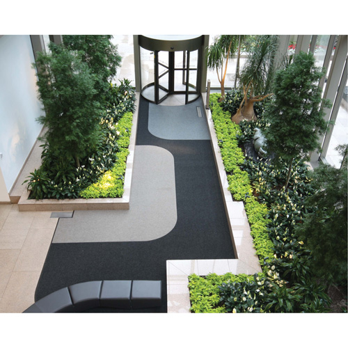 Tapis dentr&eacute;e Supreme Knob, Essuie-pieds/grattoir, 13-5/12' x 75-1/2' x 7/16", Charbon Dufferin Supply