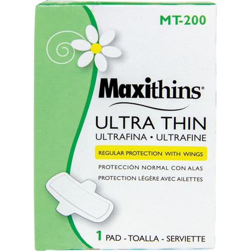 Serviettes Maxi Maxithins ultra minces avec ailes Dufferin Supply