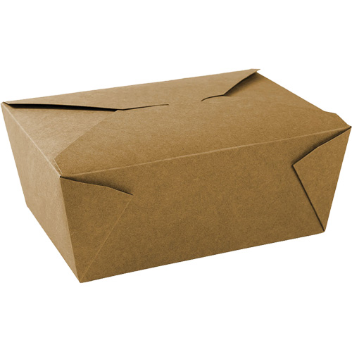 Contenants pour aliments &agrave; emporter Kraft, Ondul&eacute;, Rectangulaire Dufferin Supply