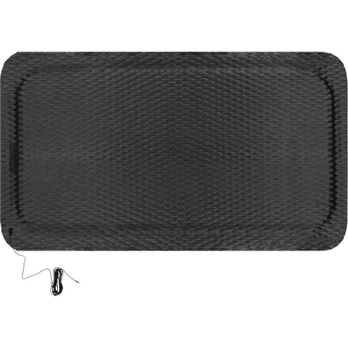 Tapis conductible Hog Heaven, 3' la x 5' lo, 5/8" &eacute;paisseur, Noir, Nitrile Dufferin Supply