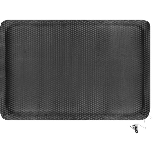 Tapis conductible Hog Heaven, 4' la x 6' lo, 5/8" &eacute;paisseur, Noir, Nitrile Dufferin Supply