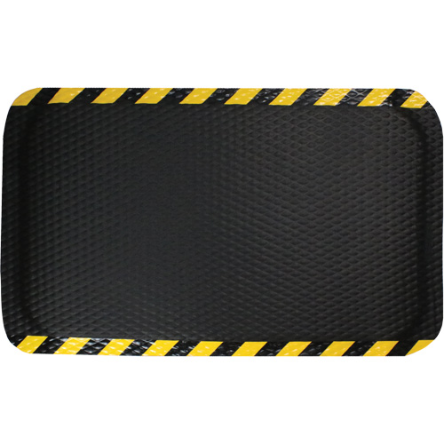 Tapis Hog Heaven, Losange, 3' x 5' x 5/8", Noir/Jaune, Nitrile Dufferin Supply
