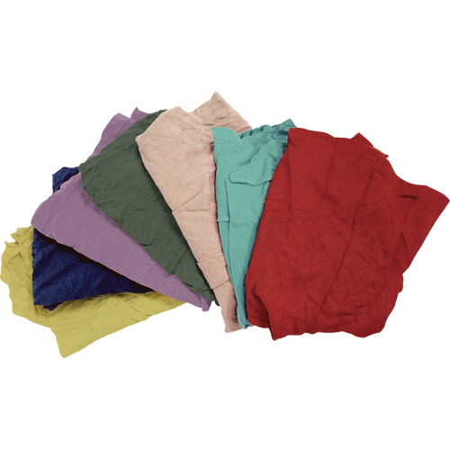Recycled Material Wiping Rags, Fleece, Mix Colours, 25 lbs. Dufferin Supply