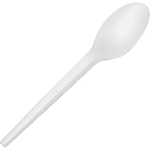 CPLA Compostable Spoons Dufferin Supply