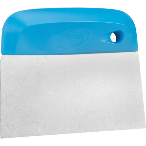 Flexible Stainless Steel Dough Cutter/Scraper, Blue, 4-1/2" W x 5-3/4" L Dufferin Supply