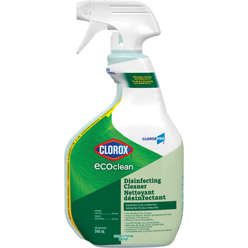 CloroxPro Clorox EcoClean Disinfecting Cleaner, 946 ml, Trigger Bottle Dufferin Supply