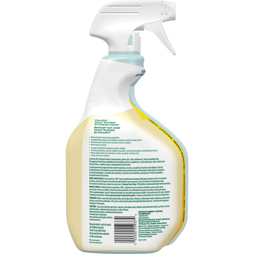CloroxPro Clorox EcoClean All-Purpose Cleaner, 946 ml, Trigger Bottle Dufferin Supply