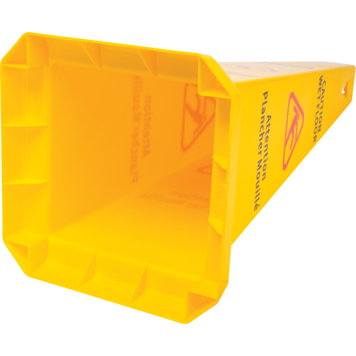 Wet Floor Safety Cone, Bilingual with Pictogram Dufferin Supply