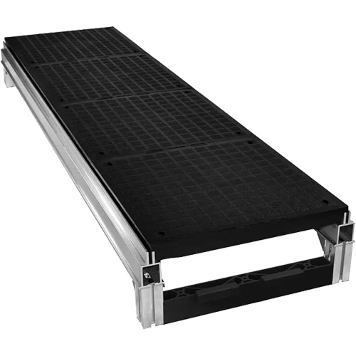 FOUNDATION Smooth Modular Aluminum Work Platform Kit, 18" W x 72" D, 400 lbs. Capacity, All-Welded Dufferin Supply