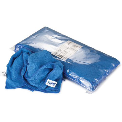 Dusting and Cleaning Cloth, Microfibre, Blue Dufferin Supply