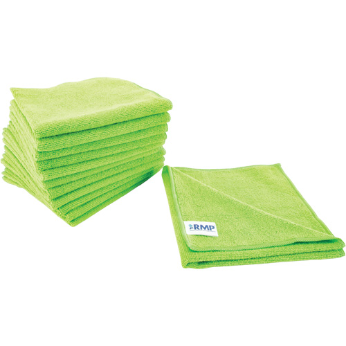 Chiffon de d&eacute;poussi&eacute;rage et nettoyage, Microfibre, Vert Dufferin Supply