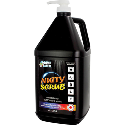 Nutty Scrub Hand Cleaner with Walnut Shell Scrubbers, Pumice, 3.5 L, Bottle, Unscented Dufferin Supply