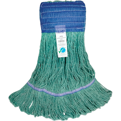 Wide-Band Mop Head, Antimicrobial/Floor Finishing/Specialty, Cotton/Rayon/Synthetic, Loop Style Dufferin Supply