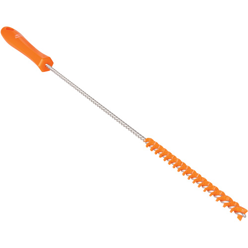 Tube Brush, Stiff Bristles, 19-7/10" Long, Orange Dufferin Supply