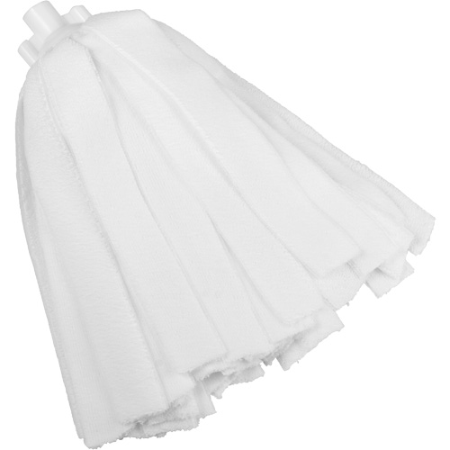 Socket Mop, White, Microfibre, Cut Style Dufferin Supply