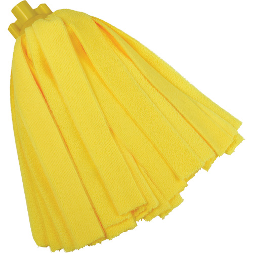 Vadrouille &agrave; fente, jaune, Microfibre, Style Coup&eacute; Dufferin Supply