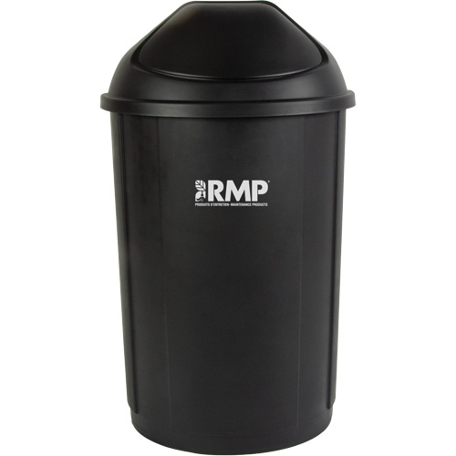 Half-Round Garbage Bin with Lid, Polyethylene, 21 US gal. Dufferin Supply