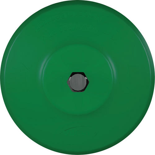 Brosse ronde HyDrive pour perceuse, Soies Tr&egrave;s ferme, Longueur de 3-1/10", Vert Dufferin Supply