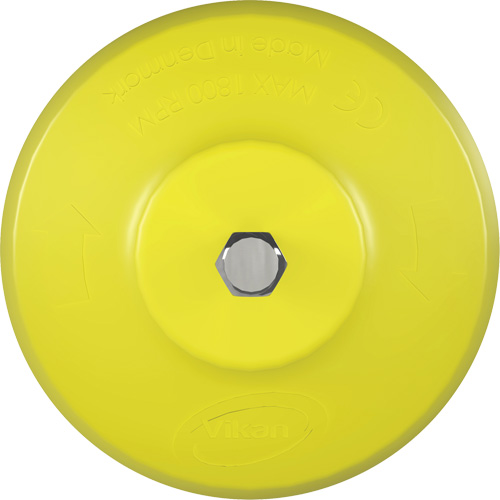 Brosse ronde HyDrive pour perceuse, Soies Tr&egrave;s ferme, Longueur de 3-1/10", Jaune Dufferin Supply