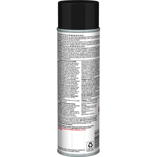 Nettoyant pour pi&egrave;ces de freins Pro Line avec tr&egrave;s faible teneur en COV, Canette a&eacute;rosol Dufferin Supply