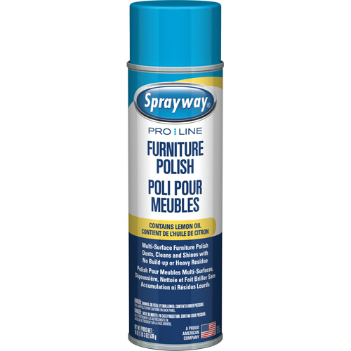 Pro Line Furniture Polish with Lemon Oil, 19 oz., Aerosol Can Dufferin Supply