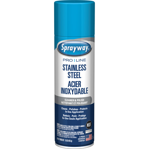 Pro Line Stainless Steel Cleaner & Polish, 15 oz., Aerosol Can Dufferin Supply