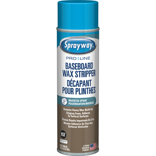 Baseboard Wax Stripper with Clinging Foam, 19 oz., Aerosol Can Dufferin Supply