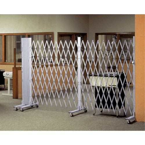 Barri&egrave;res extensibles portatives, Emboîtables, 72" lo x 72" h, Argent Dufferin Supply