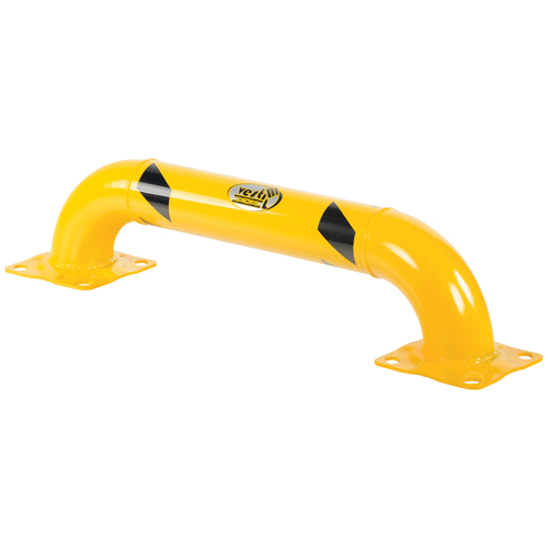 Garde-corps &agrave; profil bas pour rayonnages, 3' la x 0,75' h, Jaune Dufferin Supply