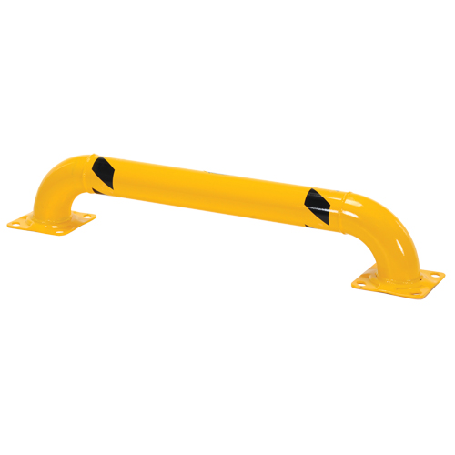 Garde-corps &agrave; profil bas pour rayonnages, 4' la x 0,75' h, Jaune Dufferin Supply