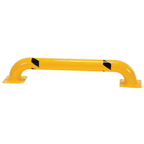 Garde-corps &agrave; profil bas pour rayonnages, 4' la x 0,75' h, Jaune Dufferin Supply