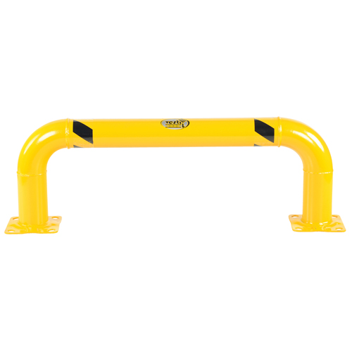 Garde-corps &agrave; profil bas pour rayonnages, 4' la x 1,4' h, Jaune Dufferin Supply