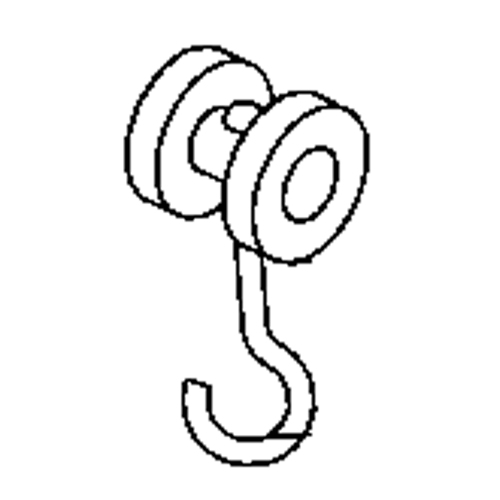 Rouleau simple en nylon pour rail de roulement de murs-rideaux Dufferin Supply