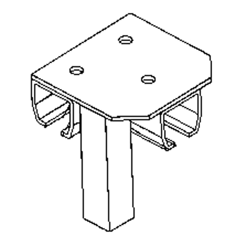 Support de montage au sol pour murs-rideaux Dufferin Supply
