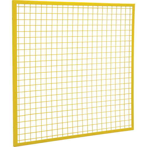 Composantes pour partitions & cloisons grillag&eacute;es - Panneaux, 4' h x 4' la, Jaune Dufferin Supply