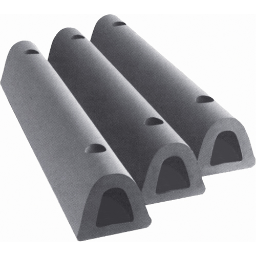 Extruded Rubber Dock Fenders, Rubber, 4-1/2" W x 18" L x 3-3/4" D Dufferin Supply