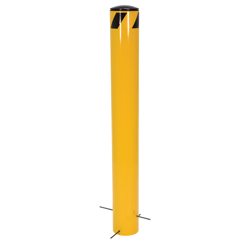 Pour-In-Place Bollards, Steel, 36-1/2" H x 5-9/16" W, Yellow Dufferin Supply