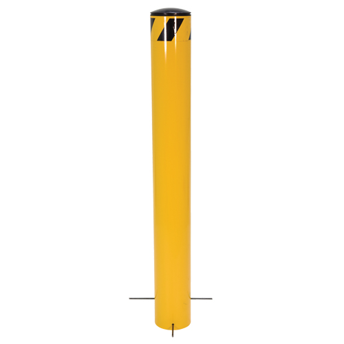 Pour-In-Place Bollards, Steel, 36-1/2" H x 5-9/16" W, Yellow Dufferin Supply