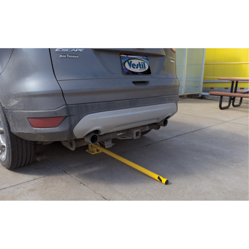 Fold-Down Bollards, Steel, 42" H x 1-3/4" W, Yellow Dufferin Supply